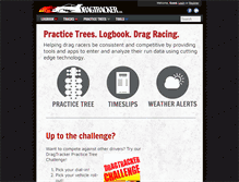 Tablet Screenshot of dragtracker.com